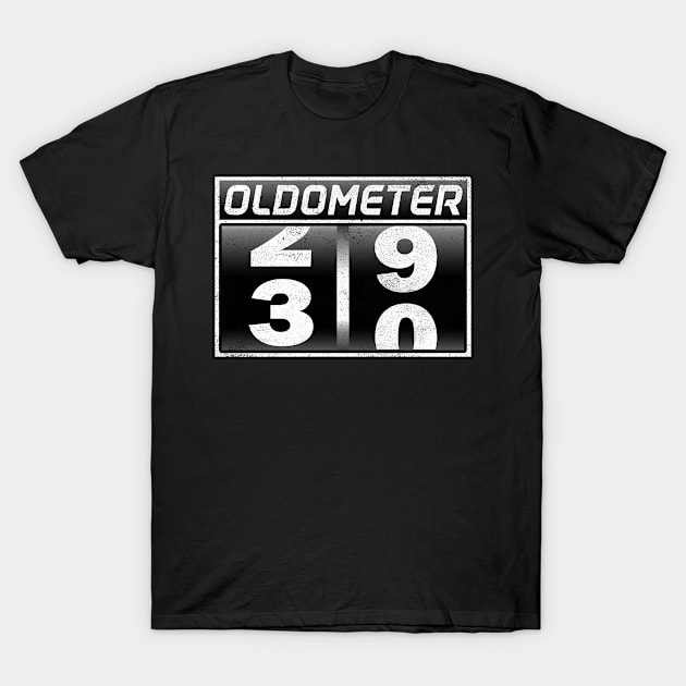 Oldometer 29-30 Awesome Since 1991 Funny 30th Birthday Gift T-Shirt by Kens Shop